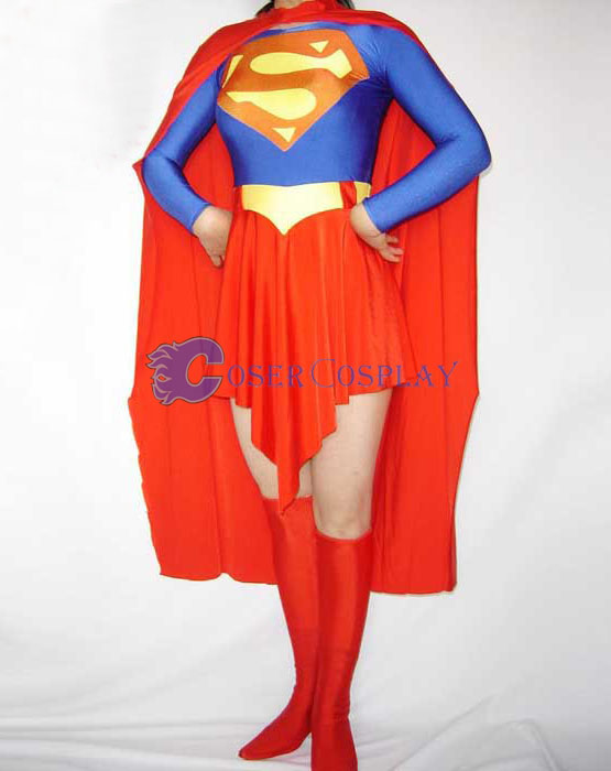 Superman Cosplay Costume Female Halloween Dress